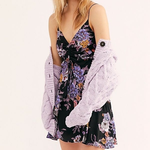 Free People Happy Heart Mini Dress Sz. S - Picture 1 of 8